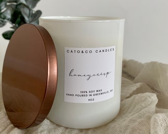 White Jar Candle Etsy