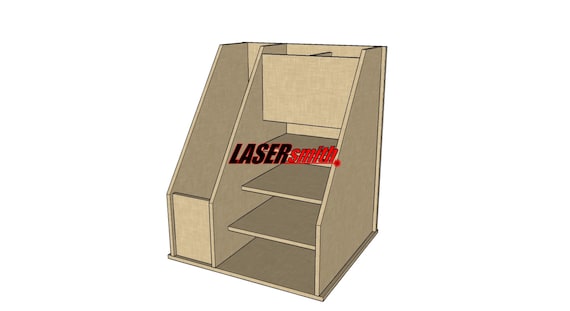 A4 Desk Tidy Storage With Shelves 878 Etsy