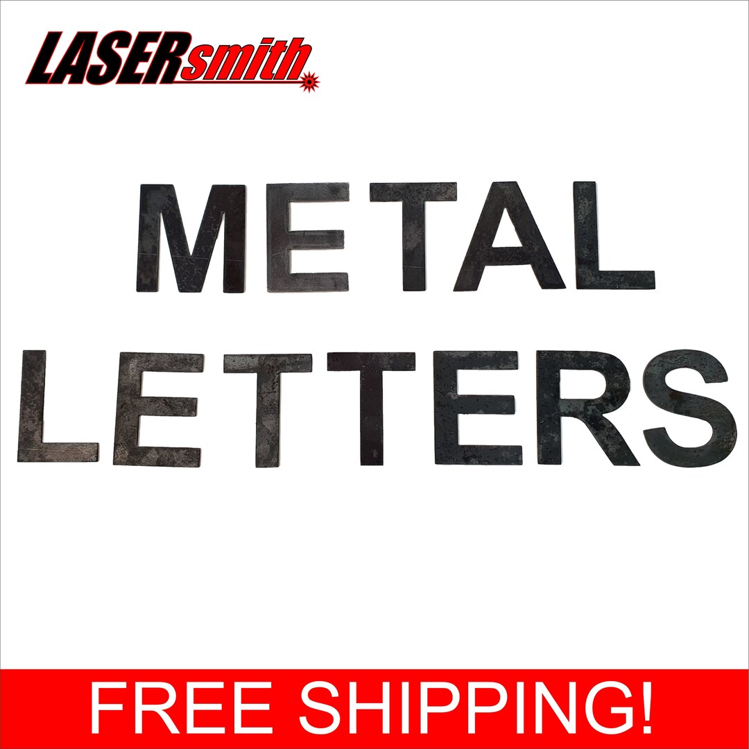 Rustic Metal Letters and Numbers Various Sizes for Shop or Etsy UK