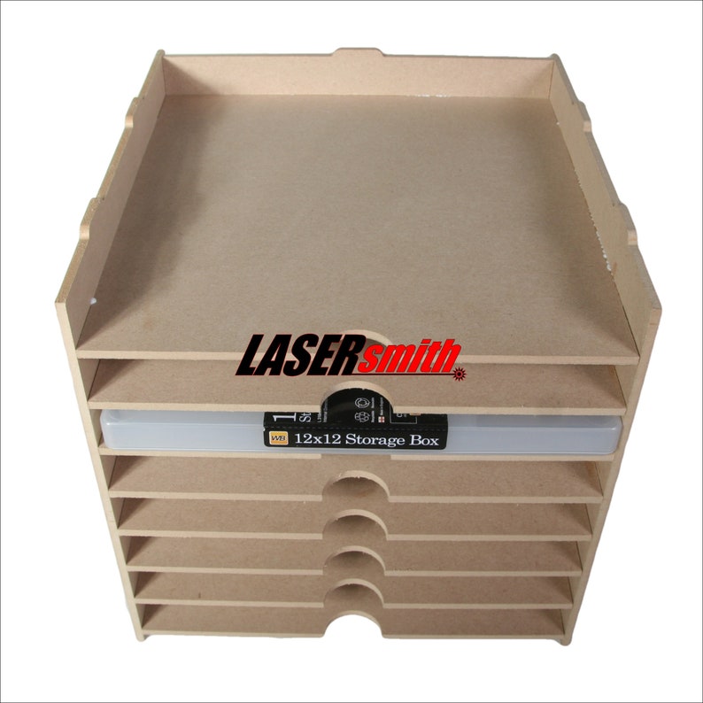 Ikea Kallax Storage for 12 x 12 plastic storage containers for Etsy