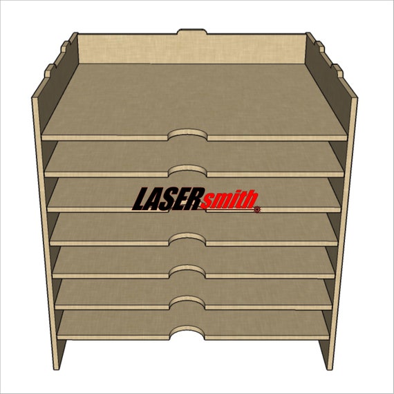 LaserSmith - 6 Shelf Kallax Storage for 12x12 Plastic Storage Containers