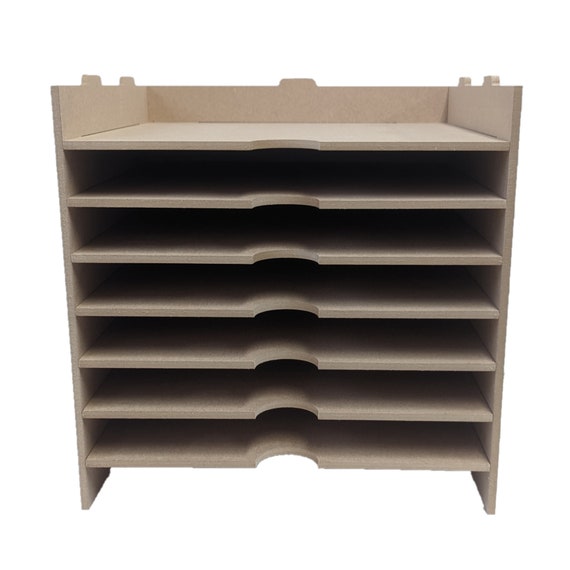 12x12 Desk Paper Rack & Storage Drawers