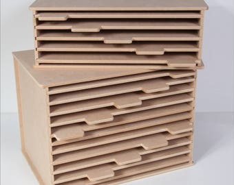 Metal Die Storage Units - 3 sizes available - 5, 10 or 15 trays which holds up to 30 Magnetic Sheets