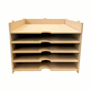 LaserSmith - A3 Paper storage shelf, 5 shelves with stackable design