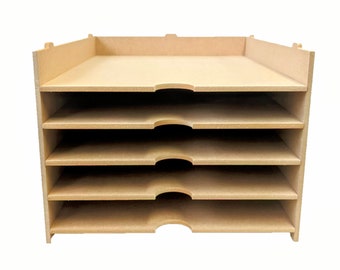 LaserSmith - A3 Paper storage shelf, 5 shelves with stackable design