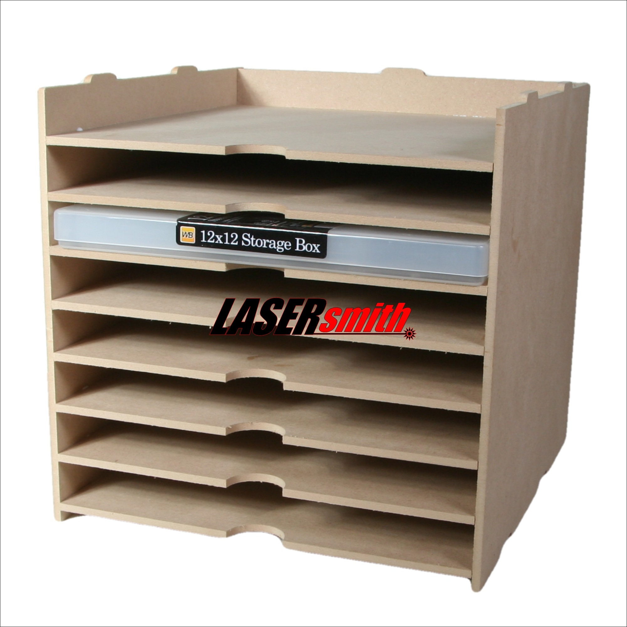  Stamp-n-Storage Paper Holder for 12x12 Paper - 12 Slot (fits  IKEA Kallax Shelf)