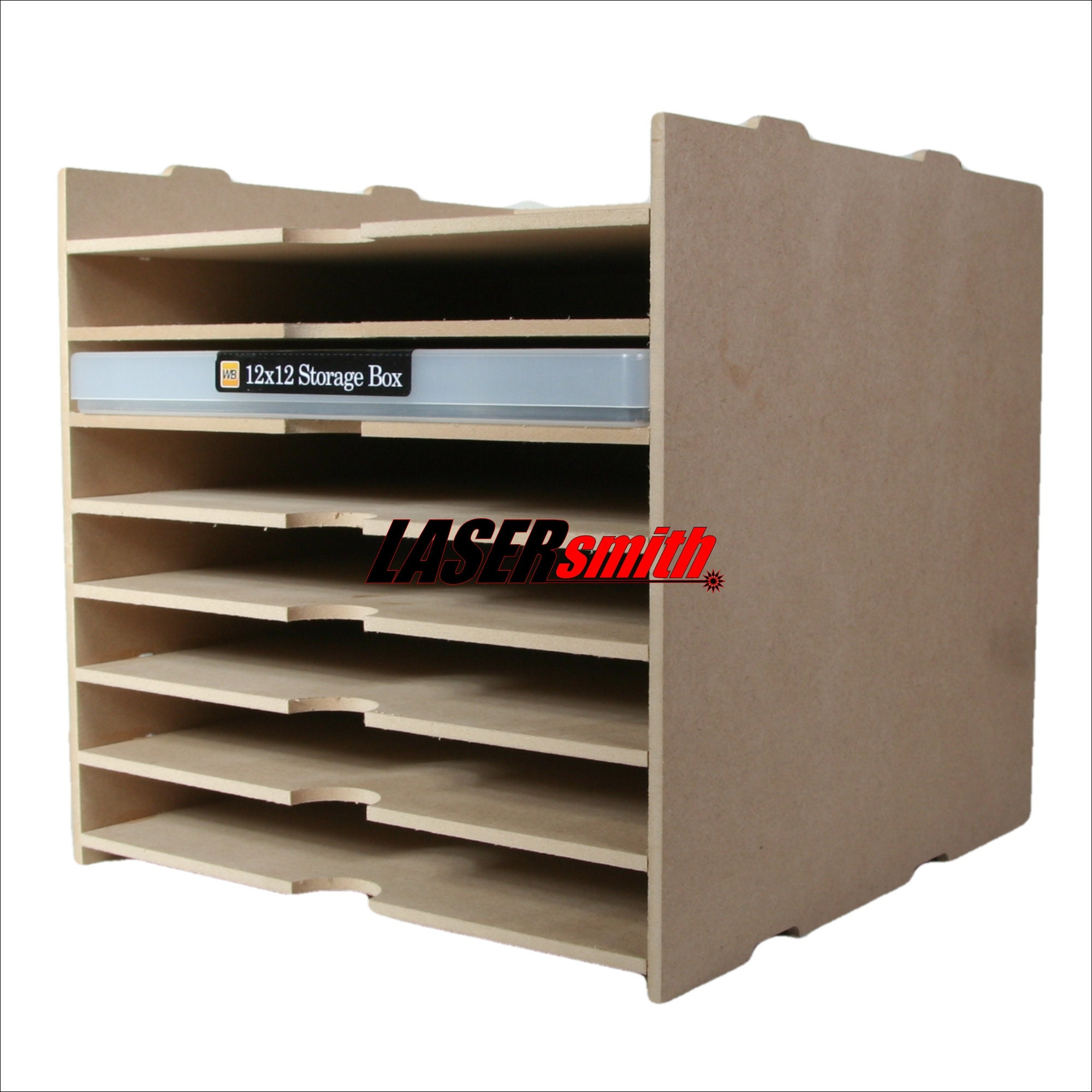 Ikea Kallax Storage for 12 x 12 plastic storage containers for Etsy