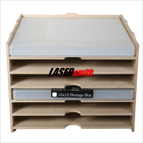 6 Shelf Kallax Storage for 12 X 12 Plastic Storage Containers Etsy UK