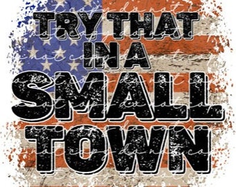 Camiseta Pruébalo en un pueblo pequeño Envío gratis