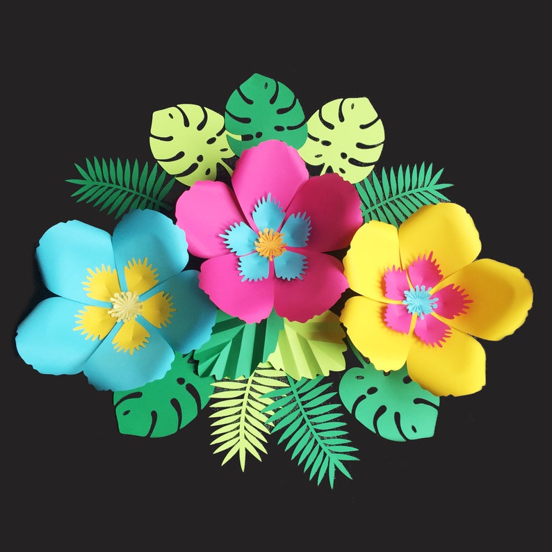 Free Free 99 Hibiscus Paper Flower Svg Free SVG PNG EPS DXF File
