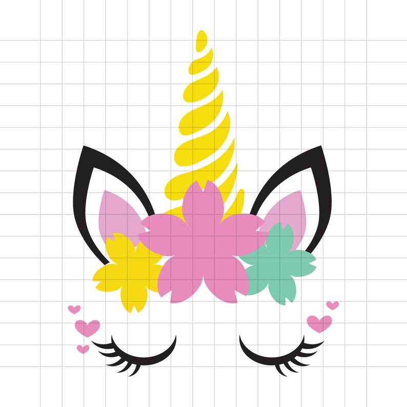 Unicorn Birthday Kit unicorn cutout DIY SVG and PDF | Etsy