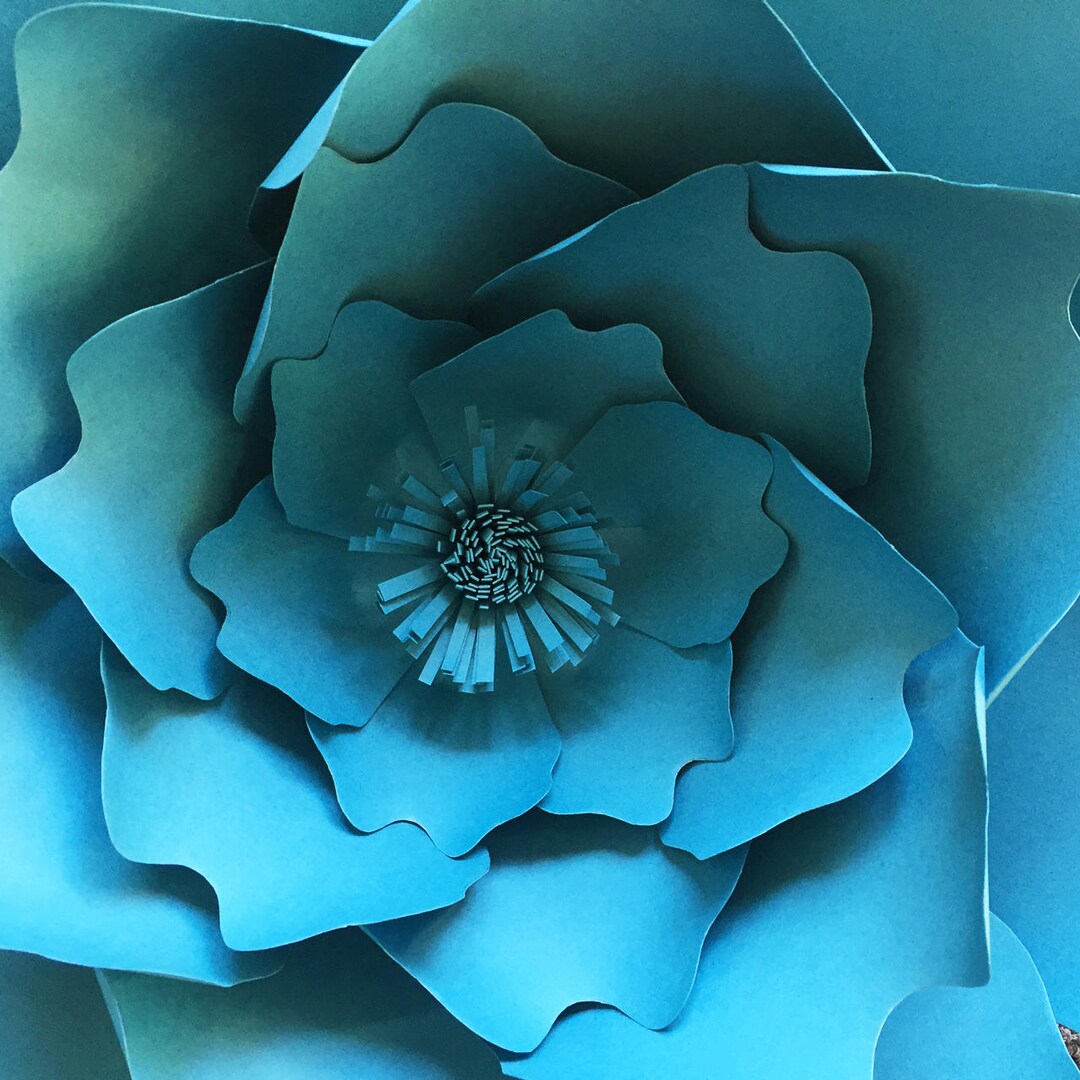Paper Flower Template Pdf and Svg Files Giant Paper Flower Etsy UK