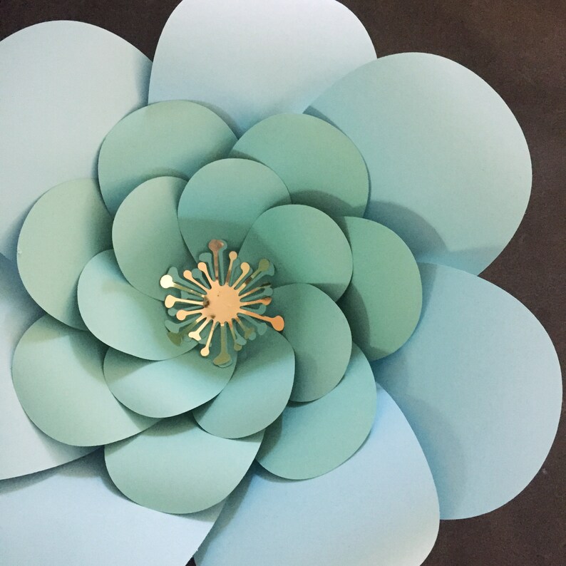 Download Paper Flower template Round Petal svg png pdf Cricut | Etsy
