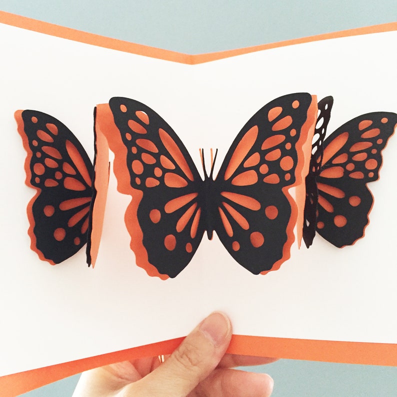Download Paper Butterfly Template 3D Butterfly Pop Up Card Template ...