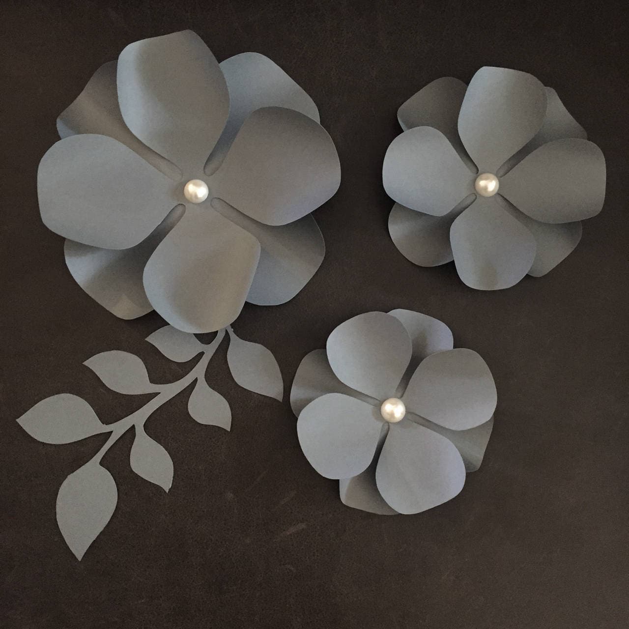 Hydrangea Paper Flower Template PDF and SVG files Popular | Etsy