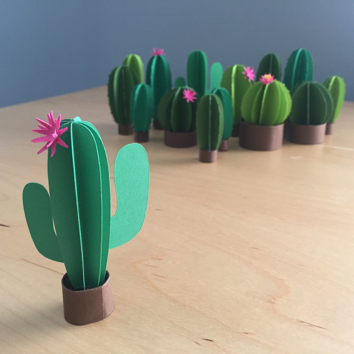 Printable 3d Paper Cactus Template - Printable Word Searches