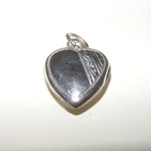Vintage Sterling Silver Heart Pendant