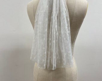 Flower net veil with glitter bridal wedding accessories