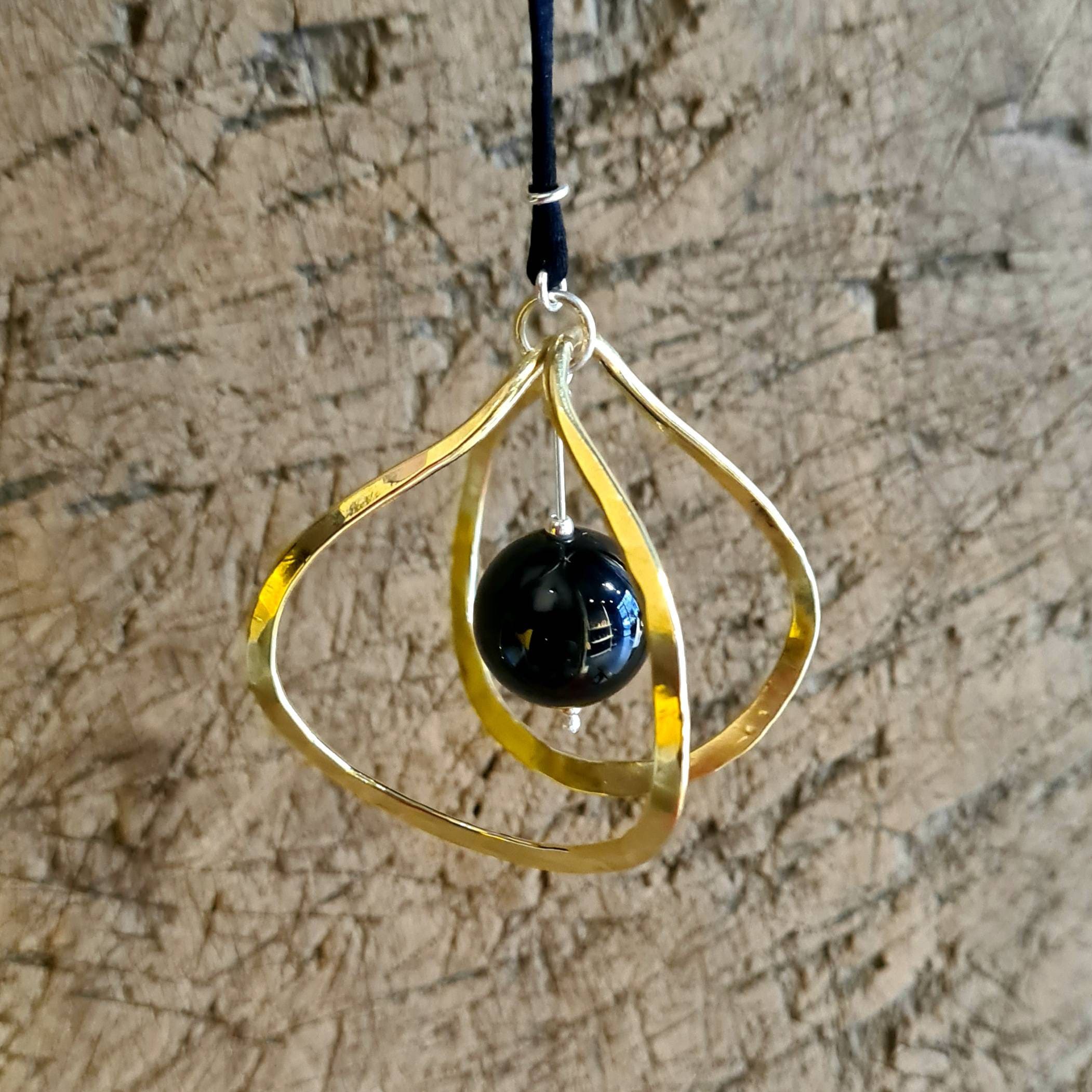 Inscribed onyx lotus