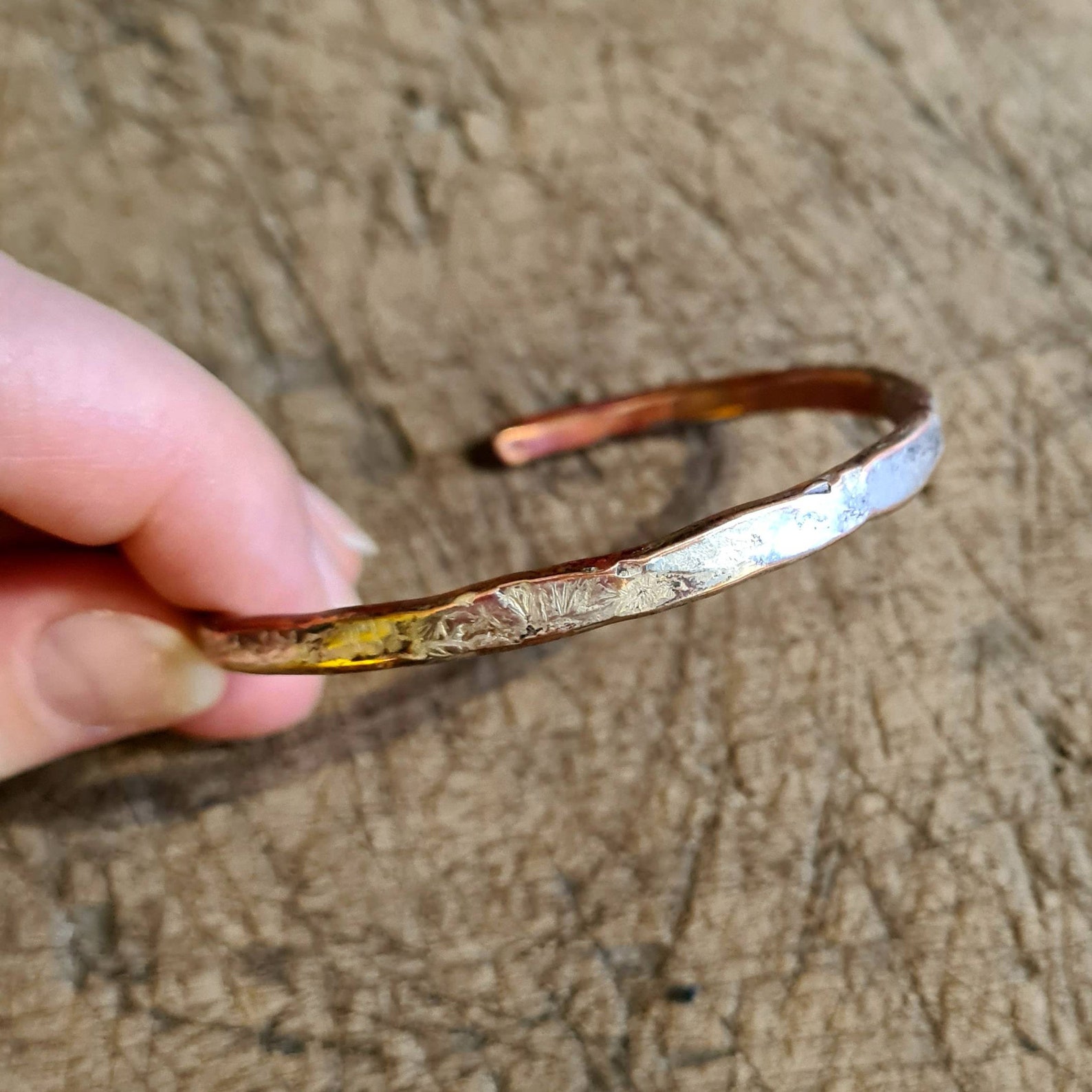 Fathers Day Jewelry Gift Mens Copper Cuff Bracelet Mens Etsy