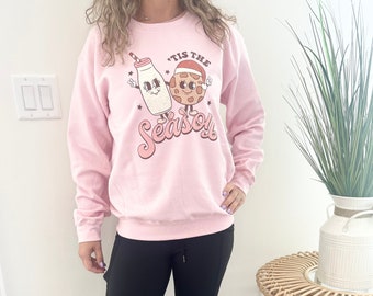 Tis the season Christmas Sweatshirt, cute chritmas Sweatshirt, Christmas Sweatshirt, holiday apparel, Holiday apparel, Christmas