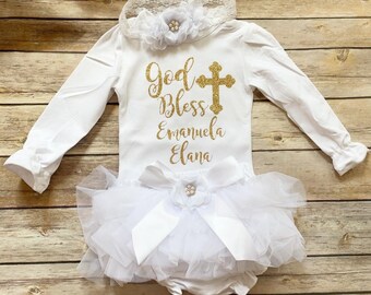 after baptism outfit girl