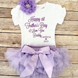 Fathers Day Baby girl, Fathers day gift from daughter, personalized Fathers Day gift, 1st Fathers Day gift, first Fathers Day