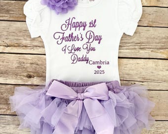 Fathers Day Baby girl, Fathers day gift from daughter, personalized Fathers Day gift, 1st Fathers Day gift, first Fathers Day