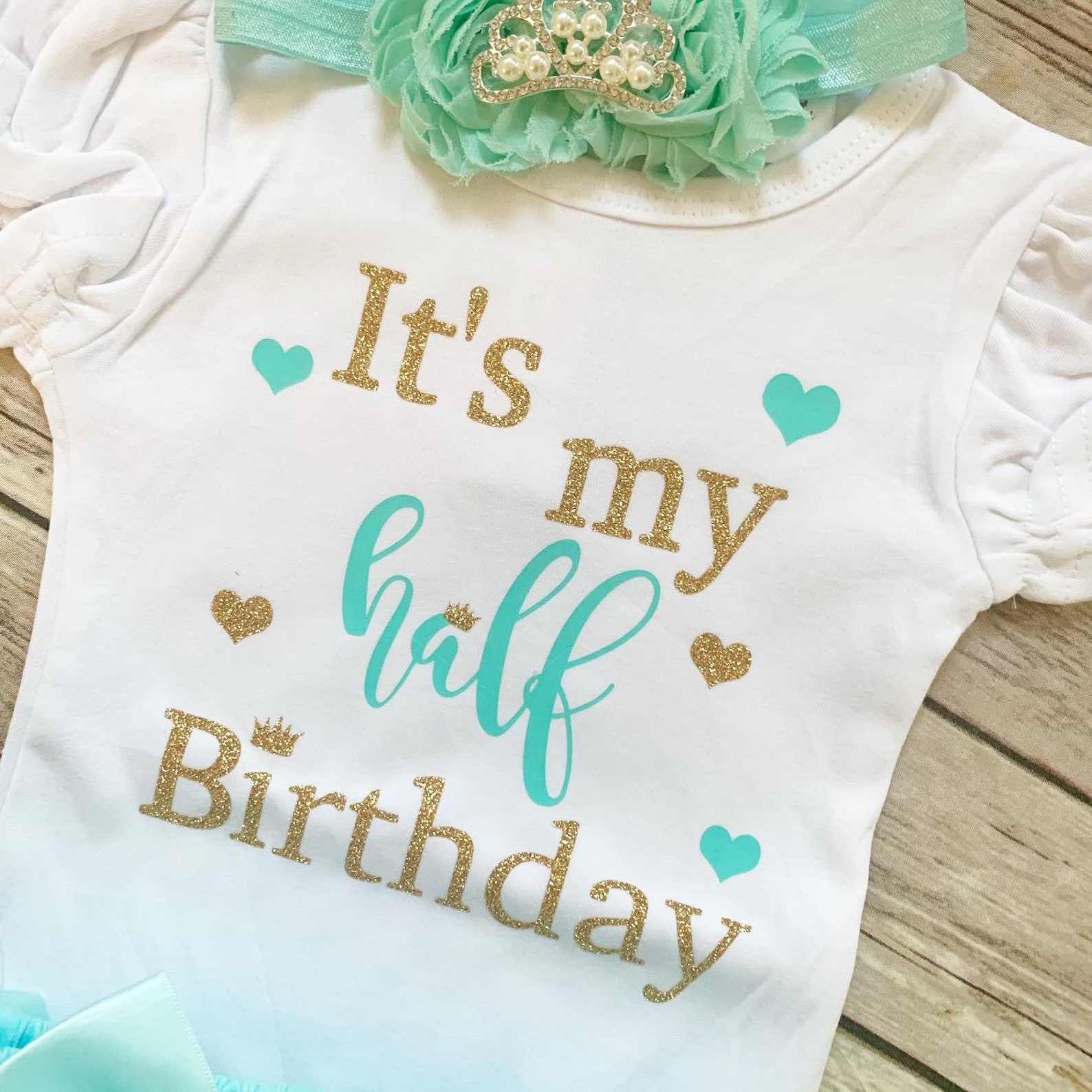 Half Birthday Outfit / Baby Girl Half Birthday / Cake Smash Etsy