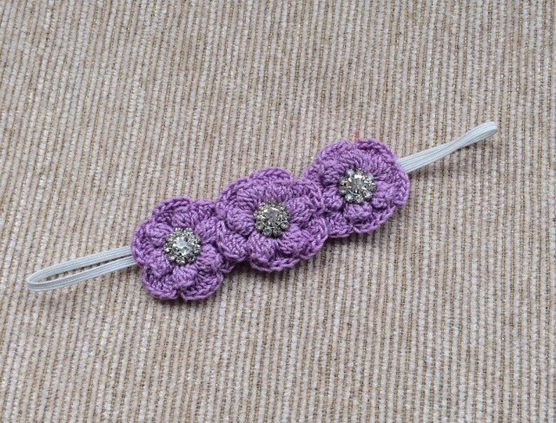 Rhinestone Headband Newborn Headband,Baby Photo Prop,Infant Headband Crochet baby headband Baby Headband SHABBY CHIC Baby Girl Headband