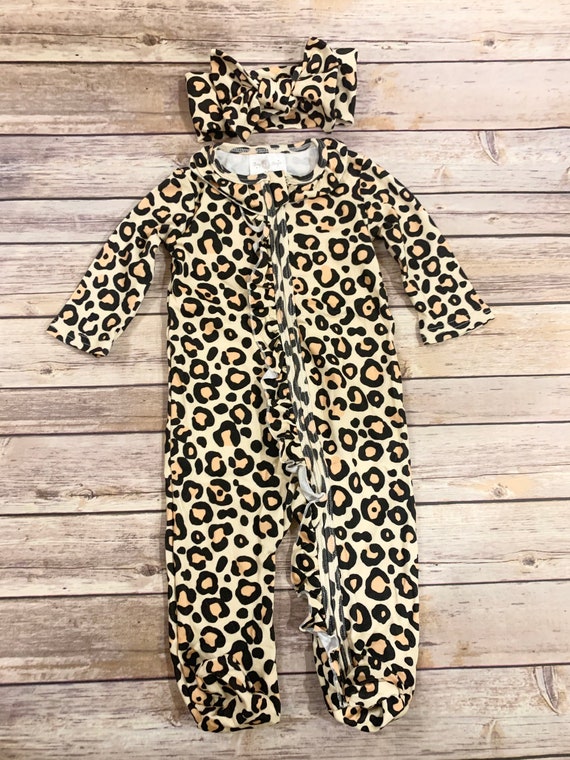 Baby girl cheetah outfits sales