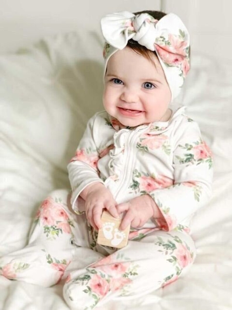 Newborn Girl Coming Home Outfit Babygirl Clothes Newborn Etsy