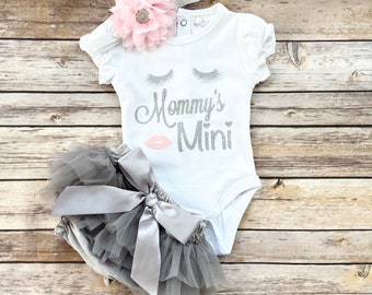 Baby Girl Clothes , Baby Shower Gift, Mothers Day Gift / Mommys mini , gift for new mom  , mini me