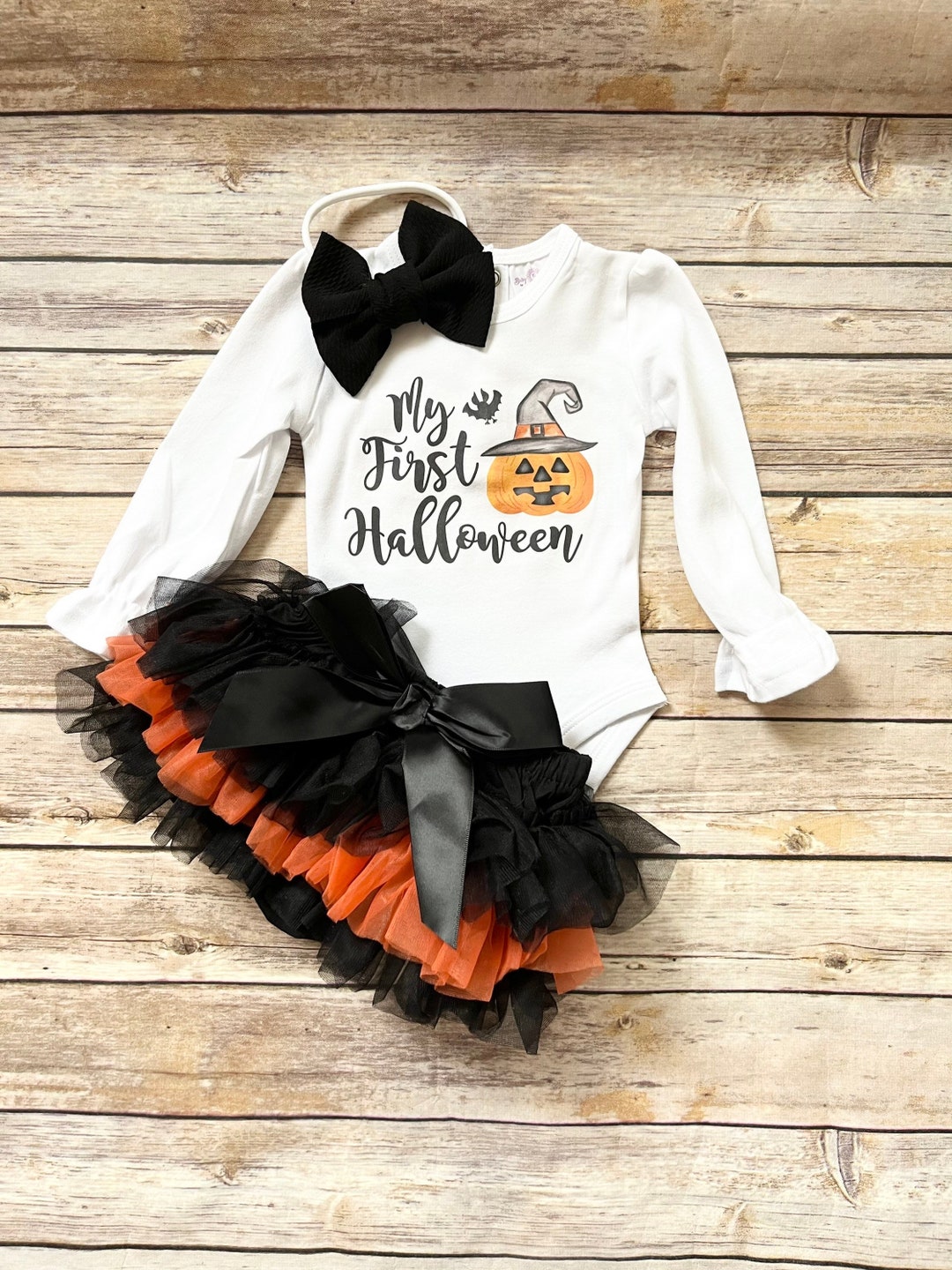 My First Halloween Outfit Baby Girl Fall Clothes Baby Girl Baby Gift My
