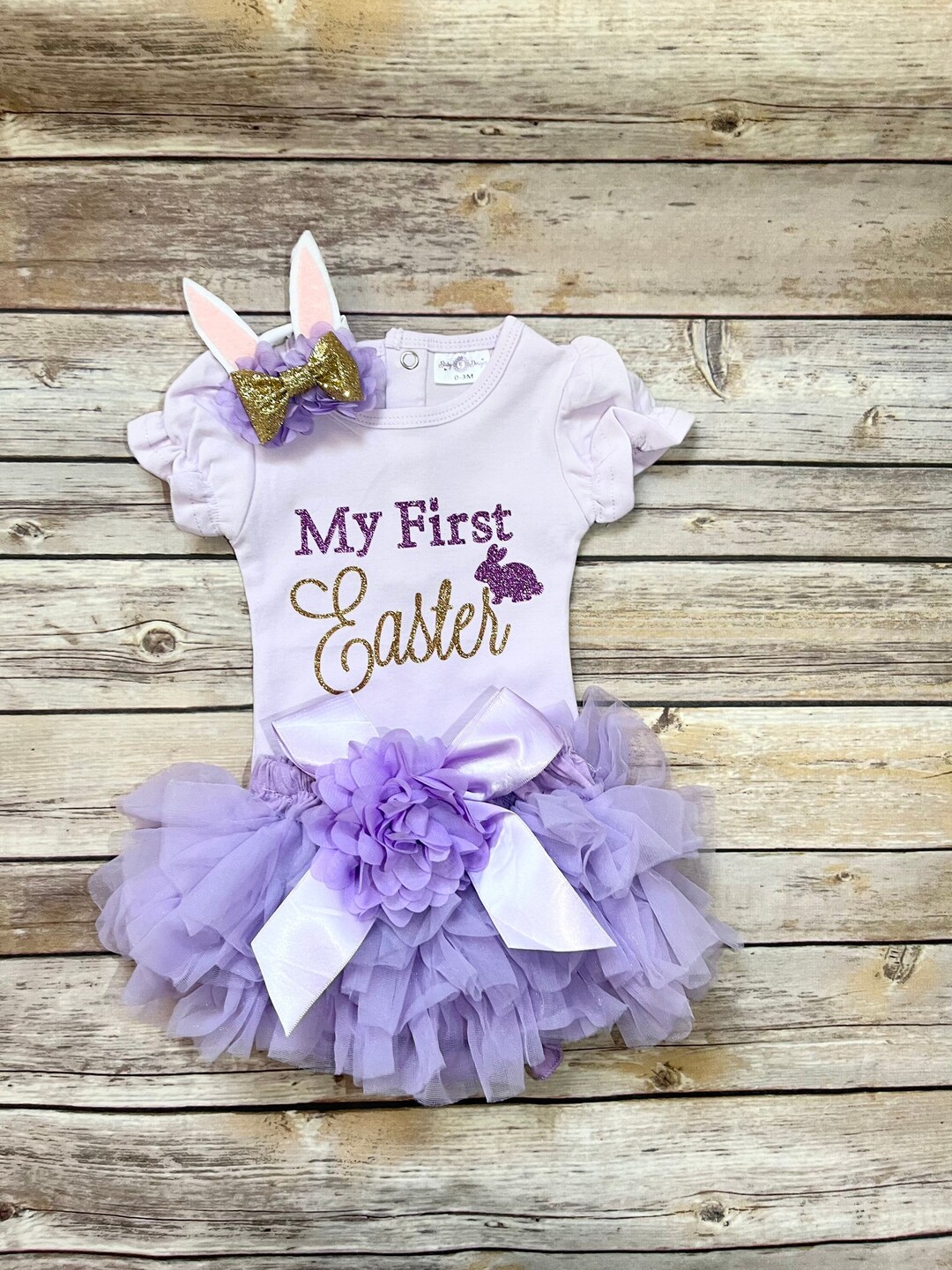 My First Easter Baby Girl, First Easter Outfit, Easter Bunny Outfit — free download