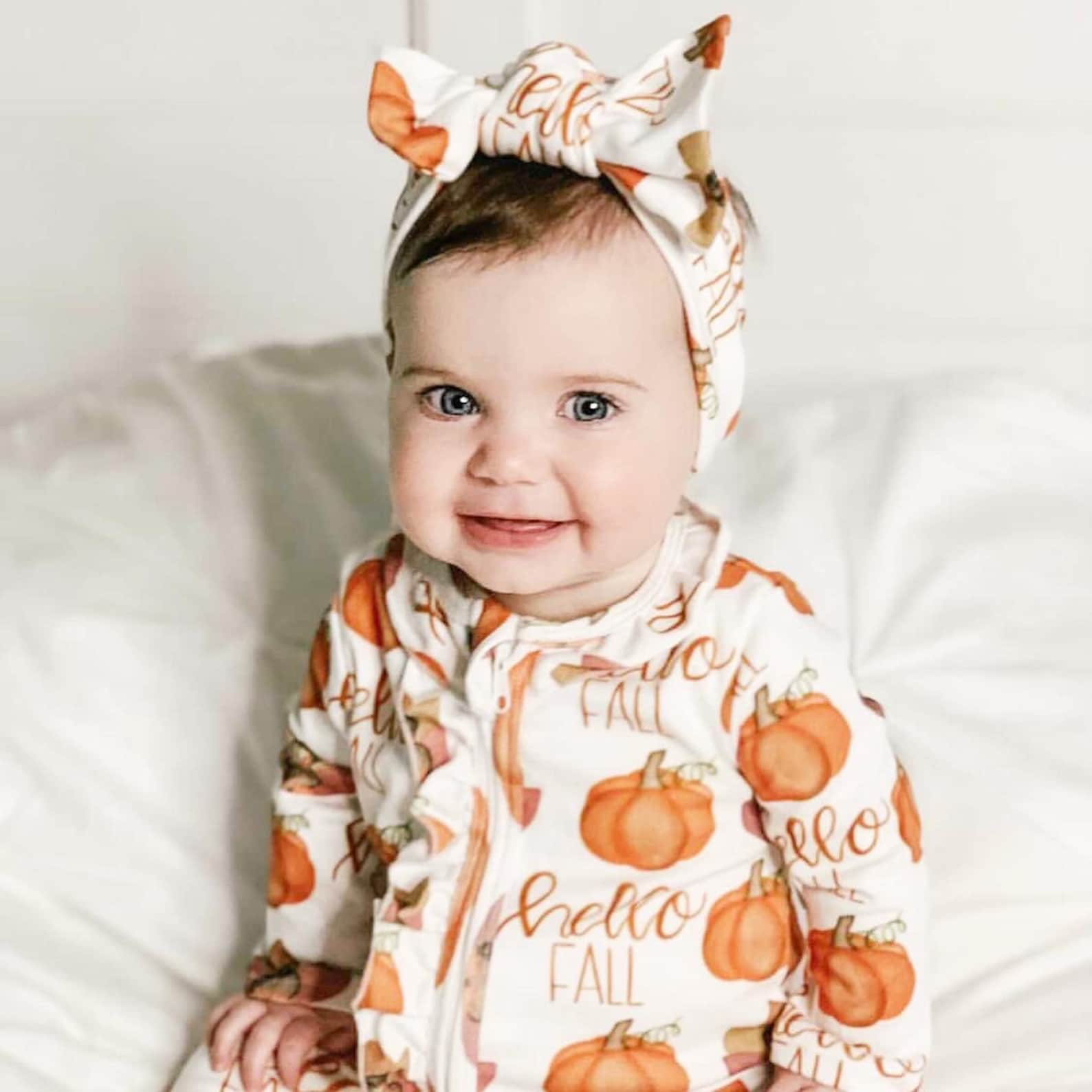 Pumpkin Outfit Baby Girl Thanksgiving Outfit Baby Girl Fall Etsy