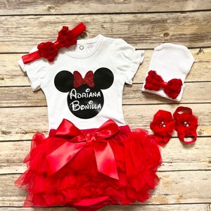 Minnie Mouse Baby Girl Coming Home Outfit , Personalized Gift Baby Girl , Newborn Girl outfit , Baby shower gift