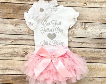 Fathers Day Baby girl, personalized Fathers Day gift, 1st Fathers Day gift, first Fathers Day