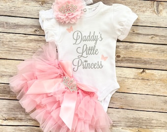 Daddys Little Princess / Fathers Day outfit Baby Girl / Daddys first fathes day / Father’s Day gift