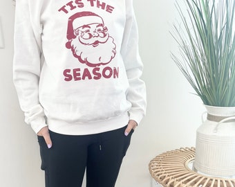 Christmas Sweatshirt, Santa Sweater, cute chritmas Sweatshirt, Christmas Sweatshirt, holiday apparel, Holiday apparel,