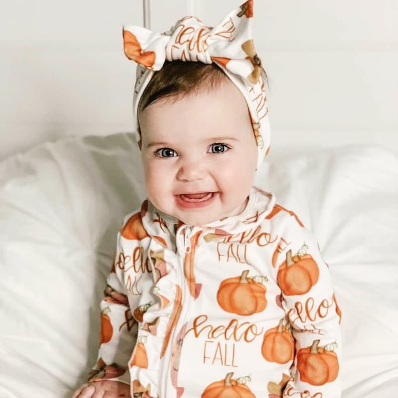 Pumpkin Outfit Baby Girl Thanksgiving Outfit Baby Girl Fall Etsy