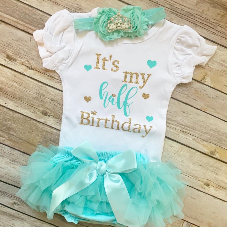 Half Birthday Outfit / Baby Girl Half Birthday / Cake Smash Etsy