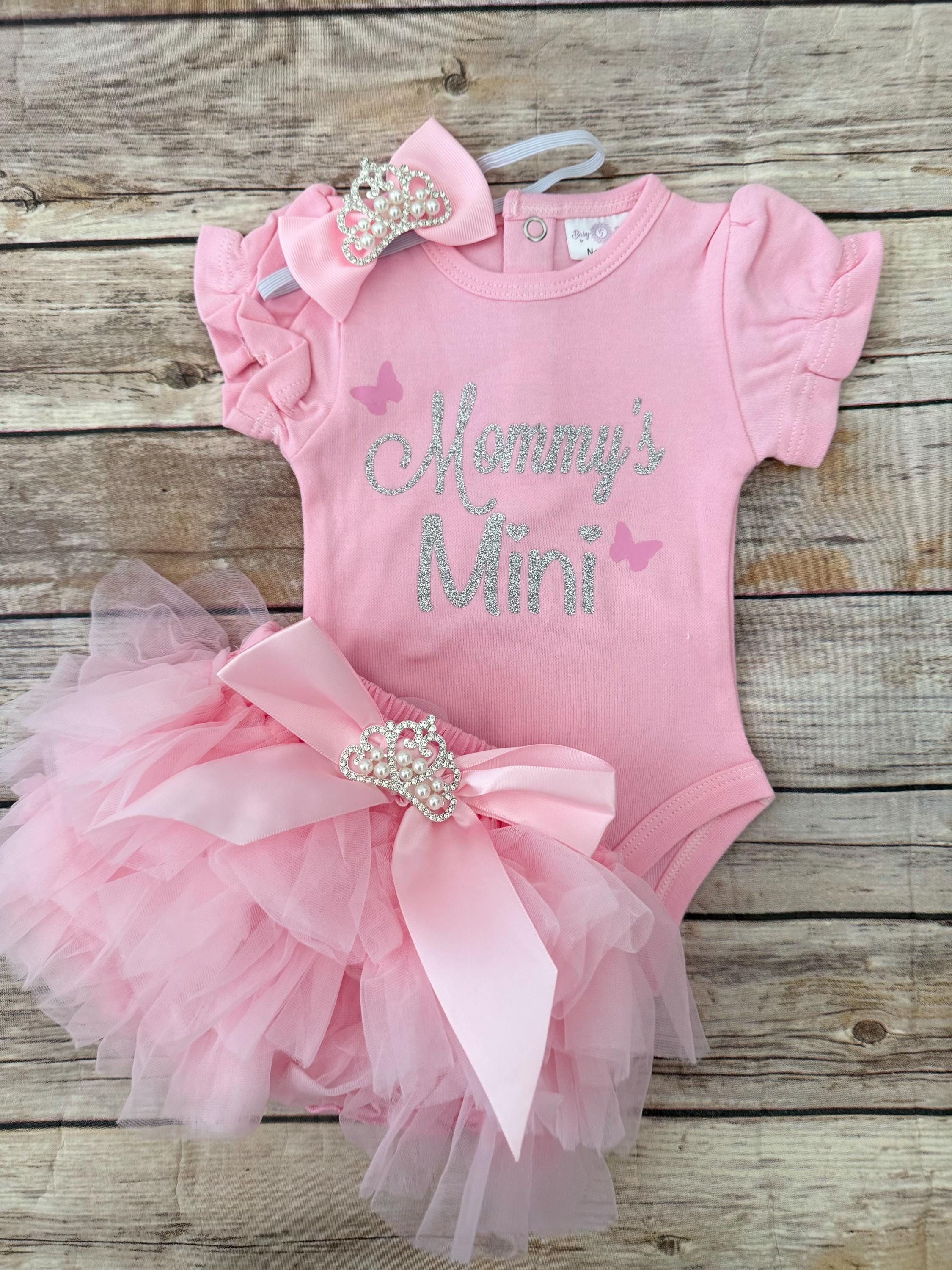 Pink Princess Baby Girl Outfit: 