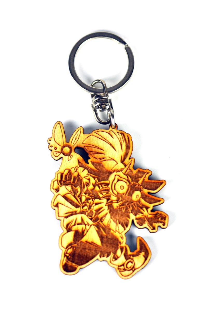 Legend of Zelda Mask Keychain Gold