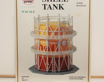Vintage N Scale Model Power SHELL Tank #15159 New (FREE SHIPPING)