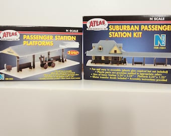 Vintage N Scale Atlas Passenger Station Building Kits New (FREE SHIPPING)