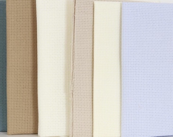 Aida 16 Count Cross Stitch Fabric Sheets Various Colors and Sheet Sizes (FREE SHIPPING)