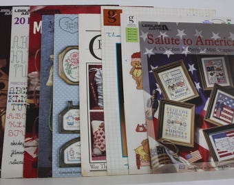 Vintage Assorted Cross Stitch Patterns Collection Pre-Owned (FREE SHIPPING)