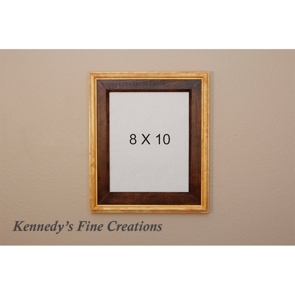 Custom Summer Oak Stained Wood Picture Double Frame(8X10)