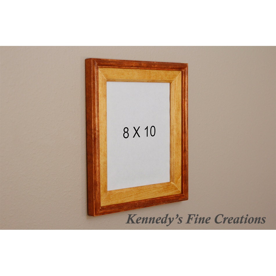 Custom Traditional Cherry Stained Wood Picture Double Frame (8X10)